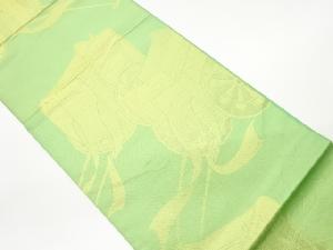 御所車模様織出し袋帯